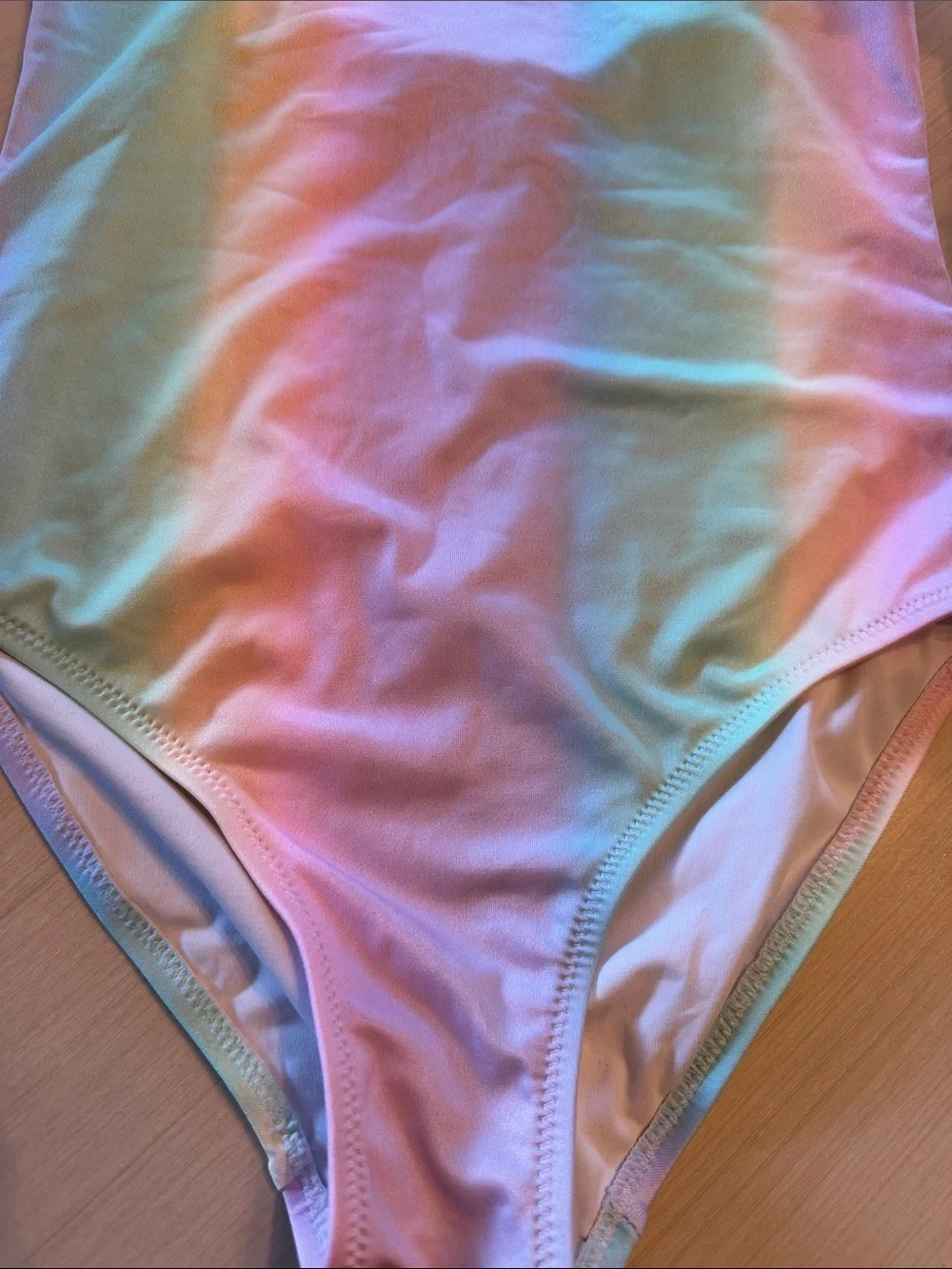 Stella Cove Girls One-Piece Swimsuit in Pastel Rainbow